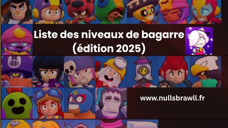 Liste des niveaux de Null&rsquo;s Brawl Brawler (édition 2025)